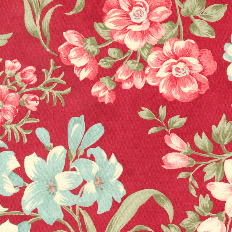 Etchings - Floral Red