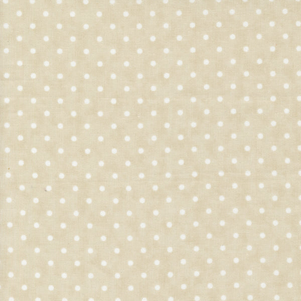 3 Sisters Vintage Linens - Perfect Dots - Taupe