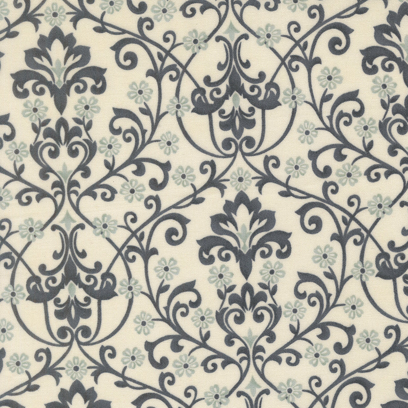 Breathtaking Blues – Manor Scroll – Porcelain