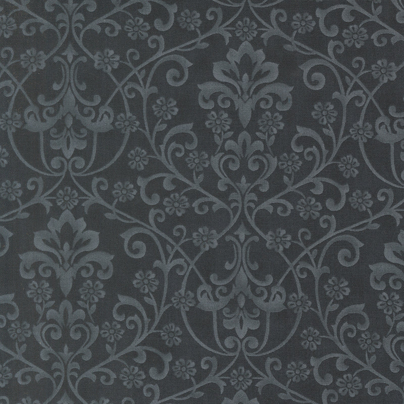 Breathtaking Blues – Manor Scroll – Charcoal