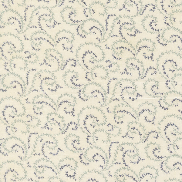 Breathtaking Blues – Paisley Vine – Ivory