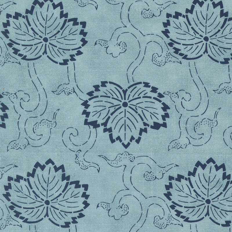 Indigo Blooming - Hasu Floral - Water