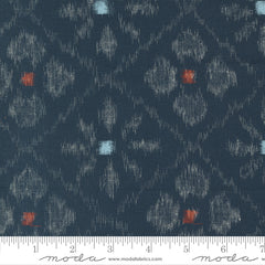 Indigo Blooming - Asagao Ikat - Midnight