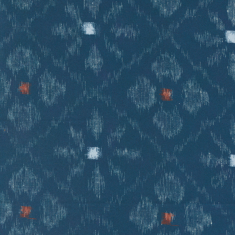 Indigo Blooming - Asagao Ikat - Navy