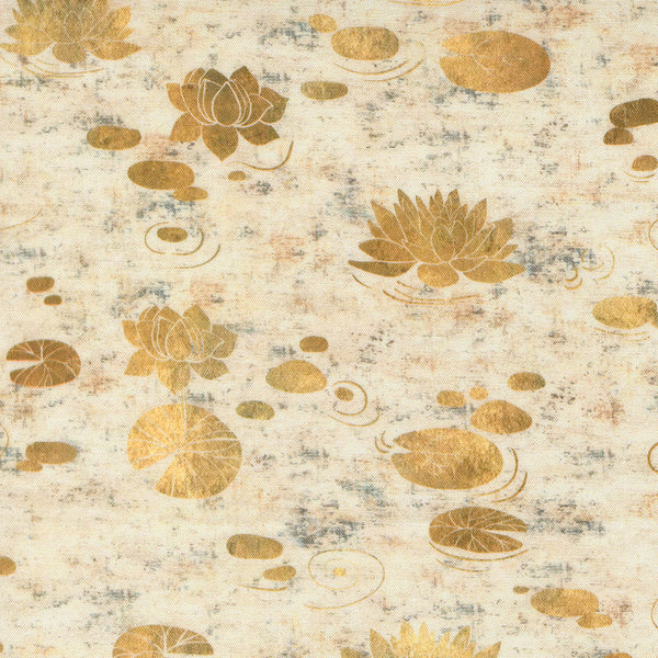 Tranquil Patina – Waterlily Pond – Ivory – 48110 11