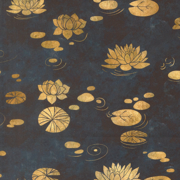 Tranquil Patina – Waterlily Pond – Charcoal – 48110 14
