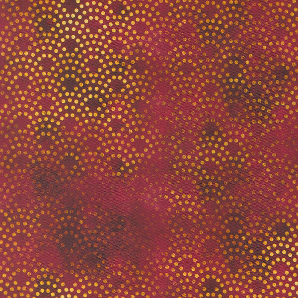 Tranquil Patina – Dotted Waves – Burgundy – 48119 13