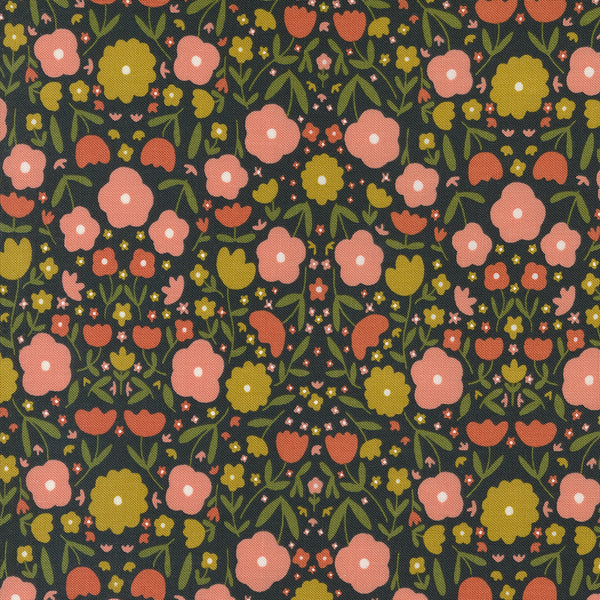 Imaginary Flowers - Peppy Petals - Ebony