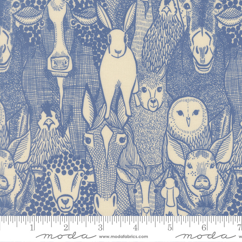 The Henhouse - Barnyard Faces - Cobalt