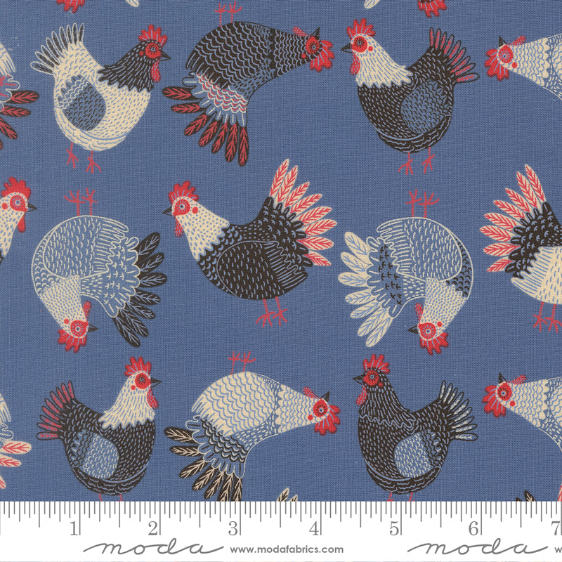 The Henhouse - Tossed Chickens - Cobalt