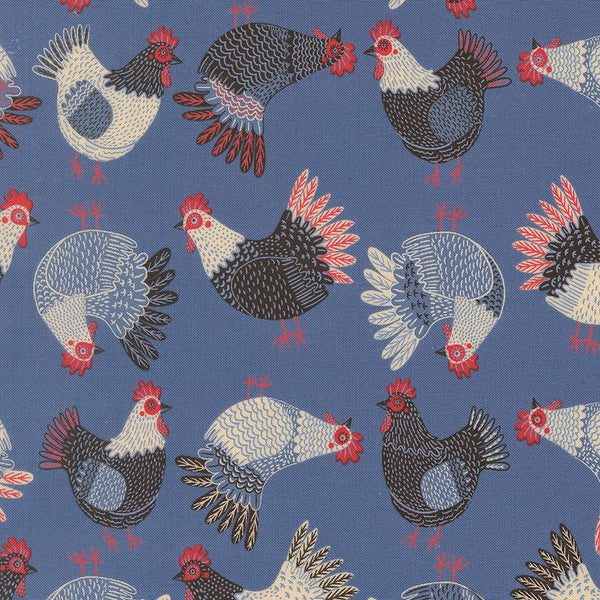 The Henhouse - Tossed Chickens - Cobalt