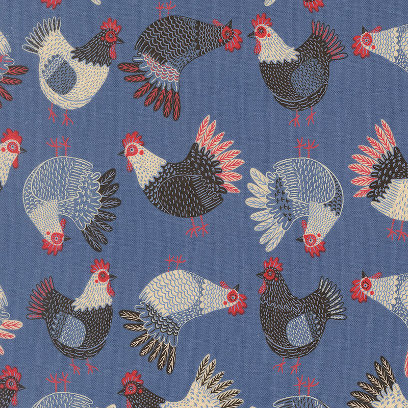 The Henhouse - Tossed Chickens - Cobalt