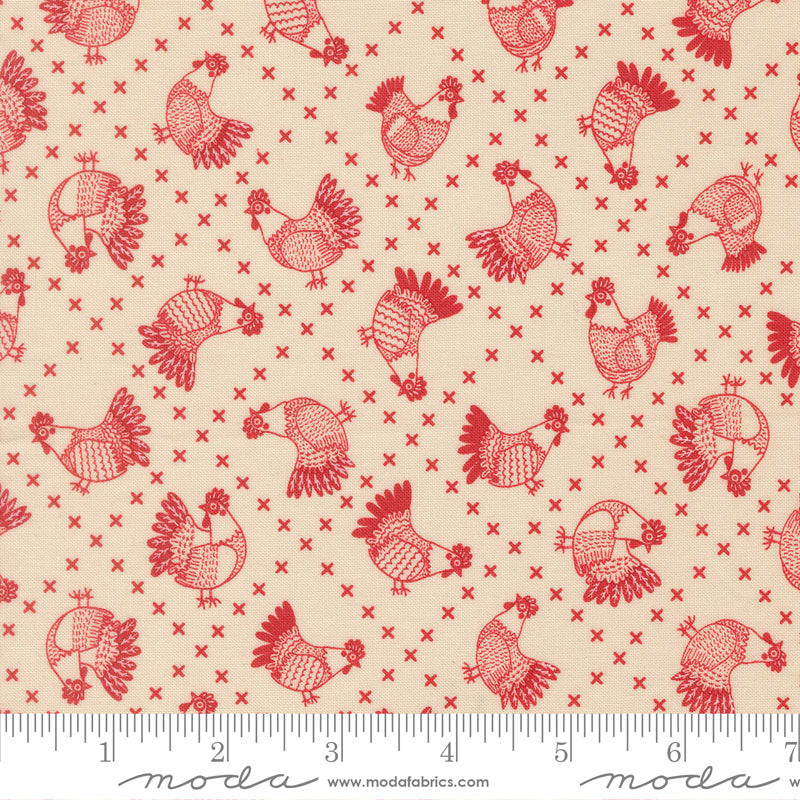 The Henhouse - Cross Stitch Chickens - Cloud