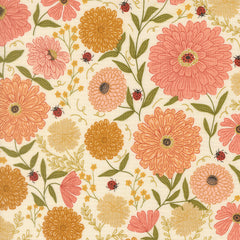 Ladybug Whimsy - Ladybug Garden Floral Cream