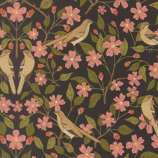Ladybug Whimsy - Songbird Blossoms Charcoal
