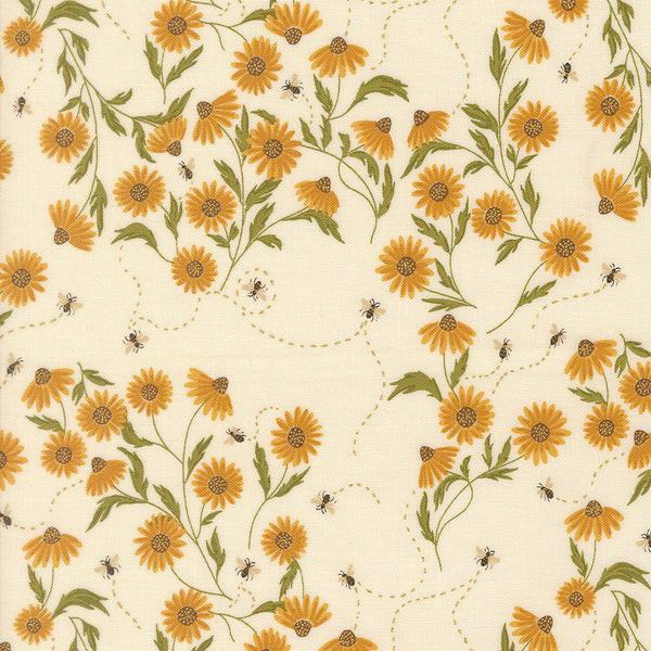 Ladybug Whimsy - Buzzing Daisies Cream