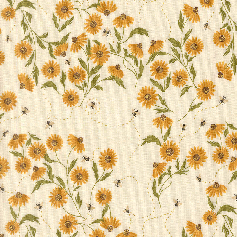 Ladybug Whimsy - Buzzing Daisies Cream