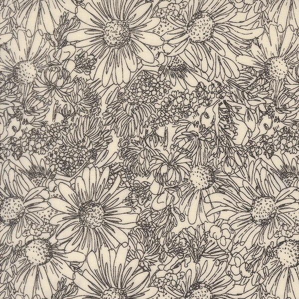 Ladybug Whimsy - Wildflower Sketch Cream