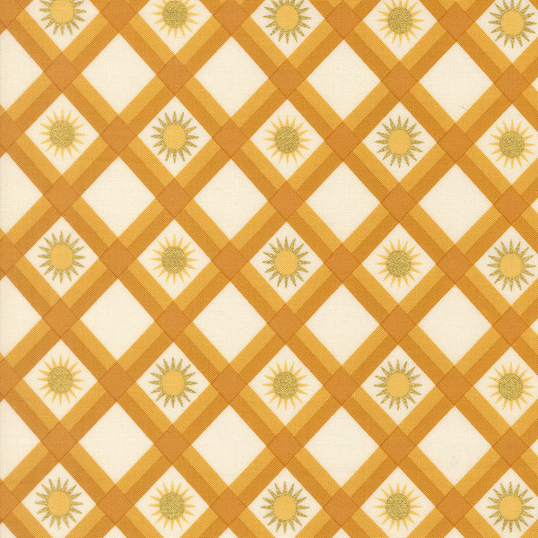 Ladybug Whimsy - Sunshine Check Mustard