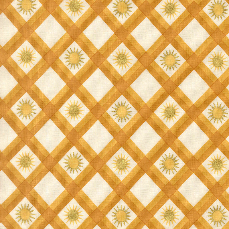 Ladybug Whimsy - Sunshine Check Mustard
