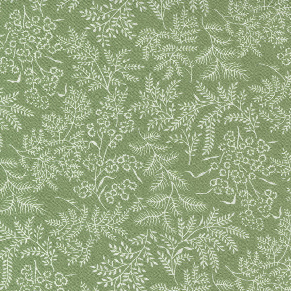 Nantucket Summer - Floral Grass Green