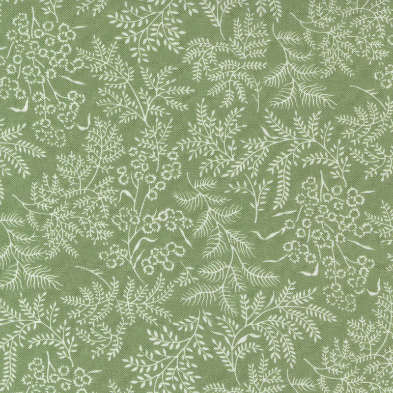 Nantucket Summer - Floral Grass Green