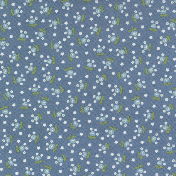 Nantucket Summer - Fairground Small Floral Lake Blue
