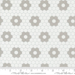 A Cat Named Stitched - Hexies in Cream/Grey