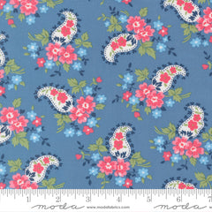 A Cat Named Stitched - Sweet Paisley in Blue