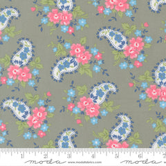 A Cat Named Stitched - Sweet Paisley in Grey