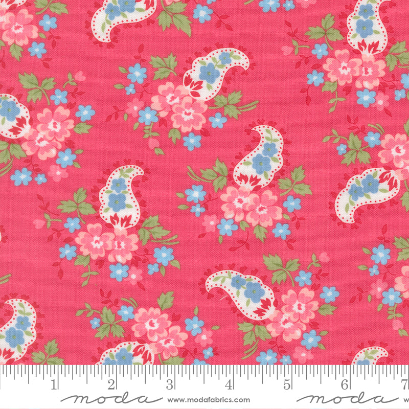 A Cat Named Stitched - Sweet Paisley in Rose