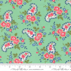 A Cat Named Stitched - Sweet Paisley in Green