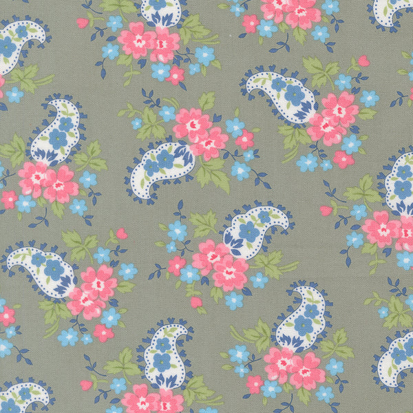 A Cat Named Stitched - Sweet Paisley in Grey