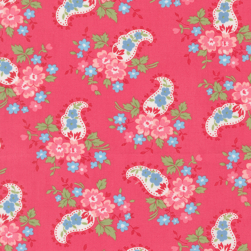 A Cat Named Stitched - Sweet Paisley in Rose