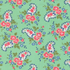 A Cat Named Stitched - Sweet Paisley in Green