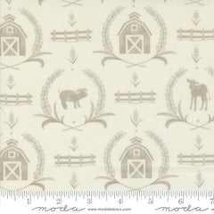 Willow's Farm - Farmyard Damask - Cloud