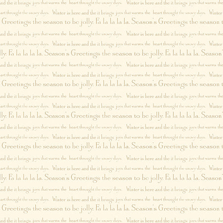White Christmas - Phrases on Cream