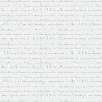 White Christmas - Phrases on Silver