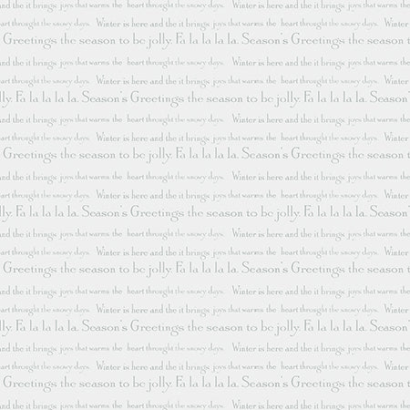 White Christmas - Phrases on Silver