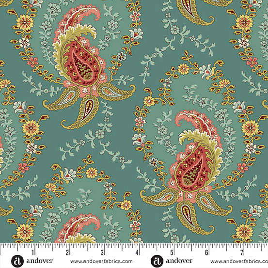 Secret Stash Favourites Blue Willow - Paisley Teal