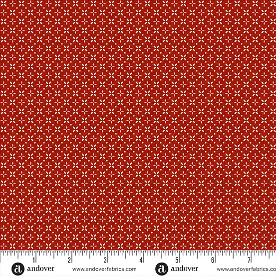 Cozy House - Grandma's Stitches in garnet
