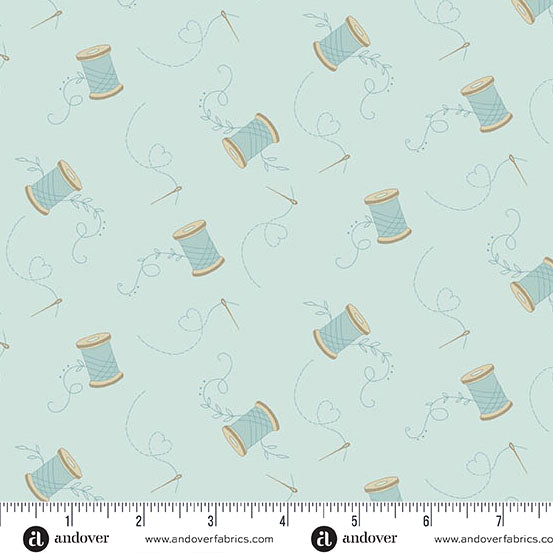 Sewing Bird - Needle & Thread - Lake - A1605-B