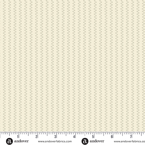 Sewing Bird - Zig Zag - Limestone - A1606-L