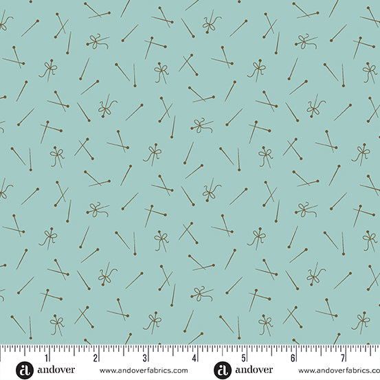 Sewing Basket - Pin Up - Turquoise