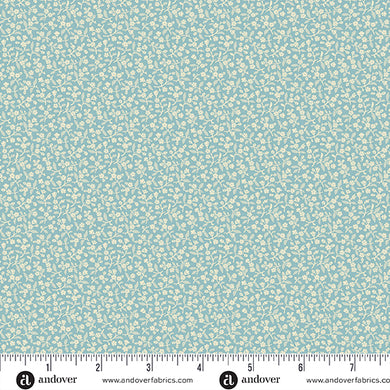 Sewing Basket - Sweet Alyssum - Turquoise
