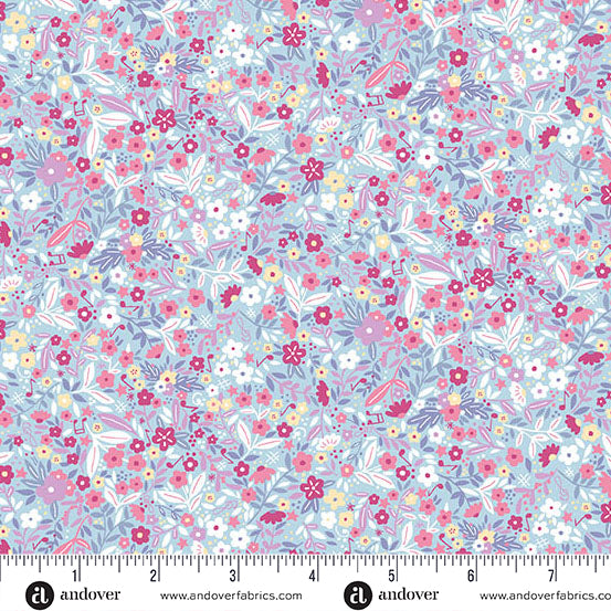 Dance Class- Floral Blue