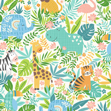 In the Jungle - Jungle Scene - Blue