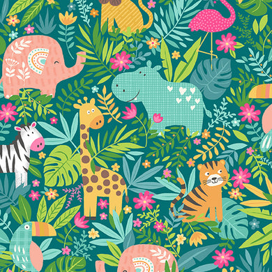 In the Jungle - Jungle Scene - Pink