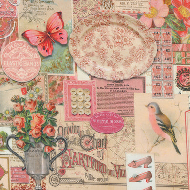 Curated in Color - Collage in Pink