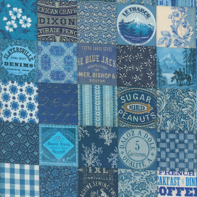 Curated in Color - Patchwork Blue